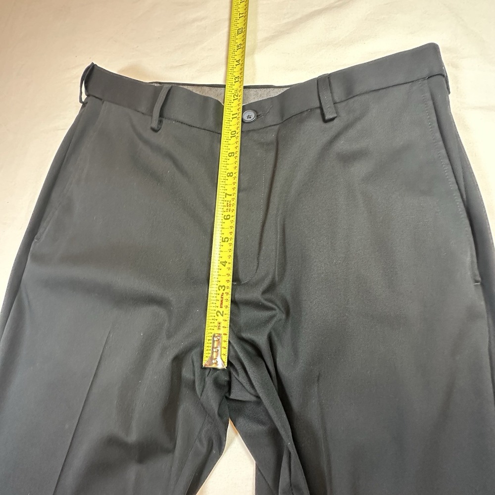 Haggar Men Premium Classic Straight Black Dress Pants Size‎ 34x32 Business Work - Picture 7 of 8